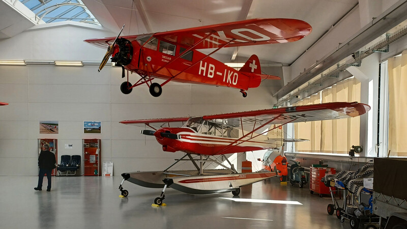 Comte AC-4 Gentleman (HB-IKO) und Piper PA-18 150 Super Cub (HB-ORK)
