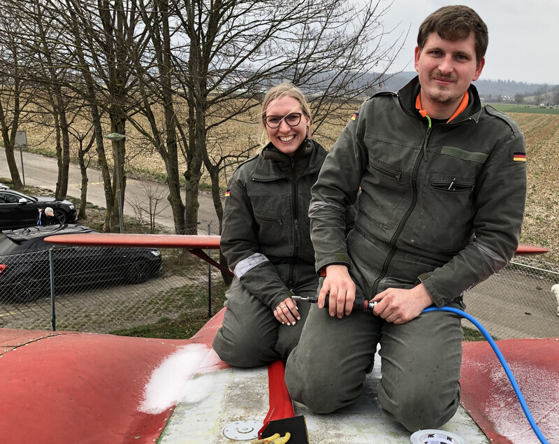 Antennenmast Reparatur Januar-Februar '23