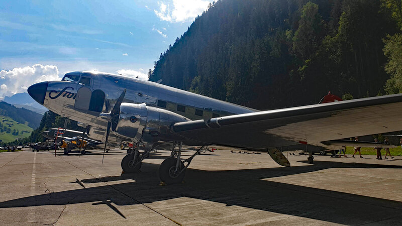 Die berühmte DC3 der alten Swissair
