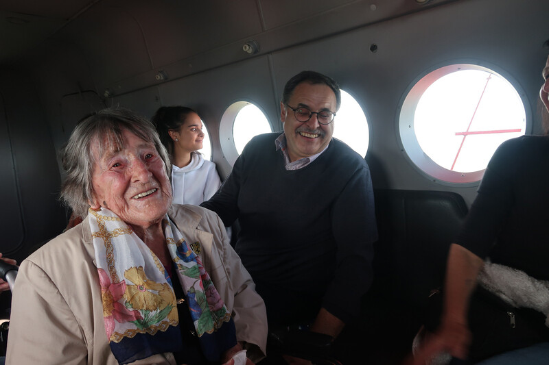 Im Passagierraum herrscht nichts als Freude