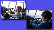 Nachwuchs-Piloten im Antonov-Cockpit