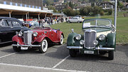 MG TD (links) und Riley RMD Drophead Coupe