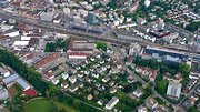 Aarau: Bahnhof und Kantonsschule