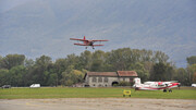 Rusalka beim Landeanflug auf den Aeroporto cantonale di Locarno