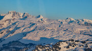 Alpen in weisser Schneepracht